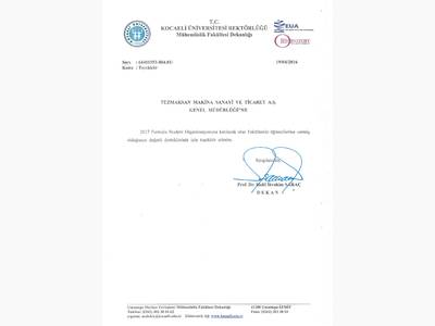 Kocaeli Üniversitesi Rektörlüğü Mühendislik Fakültesi Dekanlığı