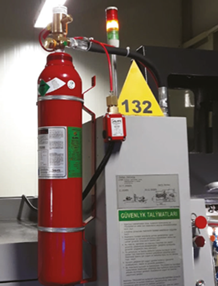 FIRELORDS CNC İndirekt Tezgah İçi Yangın Söndürme Sistemleri Gorsel2